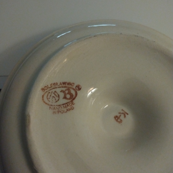 Boleslawiec Polish Hand Painted Candle Holder. - Picture 3 of 4